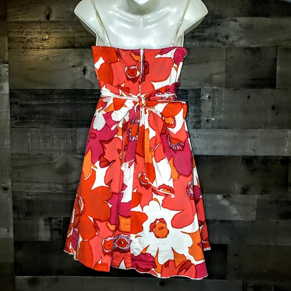 Ruby Rox Juniors size 9 red orange white sun dress - Picture 2 of 5